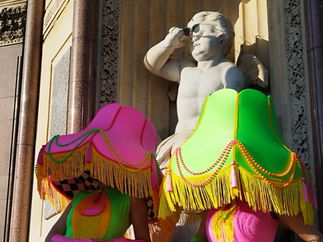 Promo Pop Art Human Lamps Costume Character London