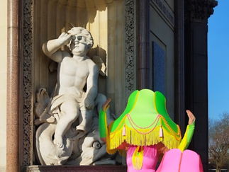 Promo Pop Art Human Lamps Costume Character London