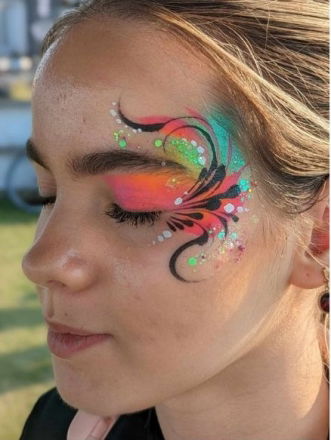 Promo Glitter Brush Creations Face Painter Surrey