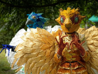 Promo Sequin Birds Street Performer London