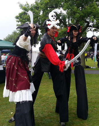 Promo Pirate Stilt Walkers Street Performer Leicestershire