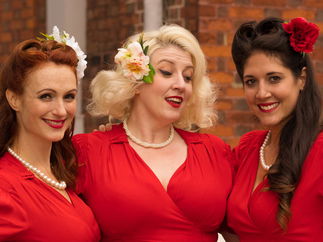 Promo Festive Follies Vintage Christmas Trio London