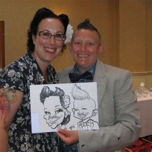 Promo Adam Crazy Caricatures  Cheshire