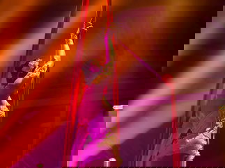 Promo Aerial Silk Displays Circus Performer London