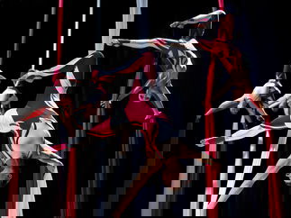 Promo Aerial Silk Displays Circus Performer London