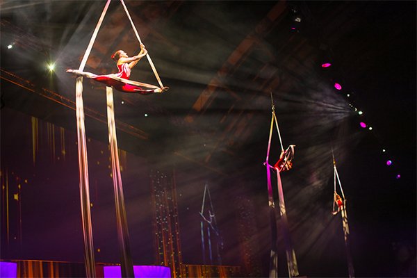 Promo Aerial Silk Displays Circus Performer London