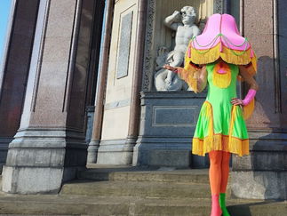 Promo Pop Art Human Lamps Costume Character London