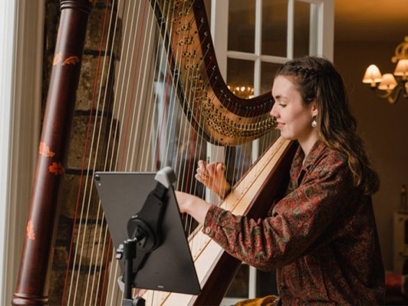 Promo Scarlett Harp Harpist Bristol