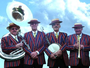 Promo Burgundy Boater Band New Orleans Jazz Band Hampshire