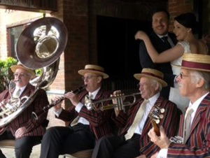 Promo Burgundy Boater Band New Orleans Jazz Band Hampshire