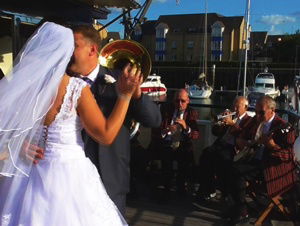 Promo Burgundy Boater Band New Orleans Jazz Band Hampshire