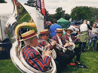 Promo Burgundy Boater Band New Orleans Jazz Band Hampshire