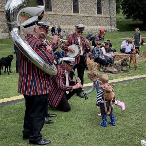 Promo Burgundy Boater Band  Hampshire