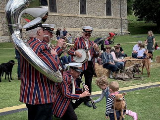 Promo Burgundy Boater Band New Orleans Jazz Band Hampshire