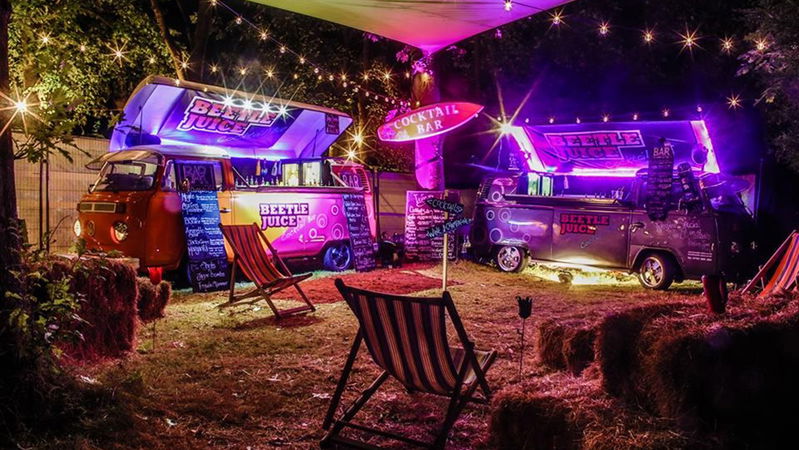 Anniversary Party Ideas Campervan Cocktail Bar