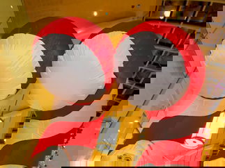 Promo Candy Cane Stilt Walkers Christmas Themed Walkabout Entertainers East Sussex