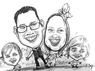 Promo Quick n Quirky Caricatures Caricaturist Swansea