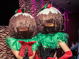 Promo Christmas Pudding Heads Christmas Characters Kent