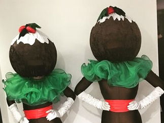 Promo Christmas Pudding Heads Christmas Characters Kent