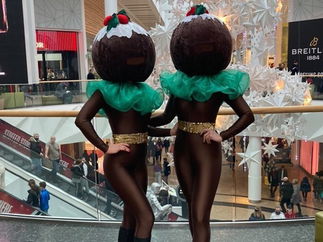 Promo Christmas Pudding Heads Christmas Characters Kent
