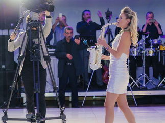 Promo Crystal Sax Swarovski Crystal Saxophonist West Yorkshire