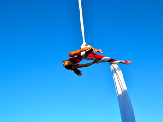 Promo Aerial Silk Displays Circus Performer London