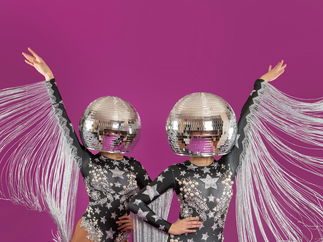 Promo Dazzling Disco Ball Heads Dancer Staffordshire