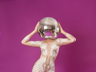 Promo Dazzling Disco Ball Heads Dancer Staffordshire