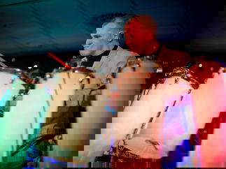 Promo All Lit Up Unique Function Band With LED Drum Kit Kent