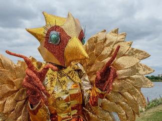 Promo Sequin Birds Street Performer London