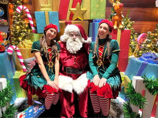 Promo Santa and His Walkabout Elves Christmas Entertainer Staffordshire