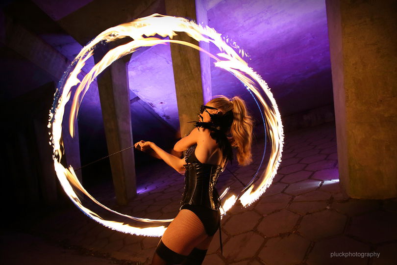 fire performer Kat