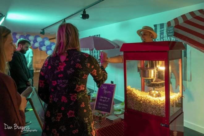 Promo Popcorn Cart Funfair Stall Lancashire