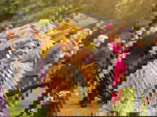 Promo Showgirl Champagne Skirts Mix and Mingle Entertainer Leicestershire