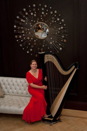 Promo Gold Harp Harpist East Sussex