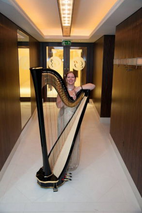 Promo Gold Harp Harpist East Sussex