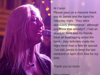 Promo White Gold Function Band Norfolk