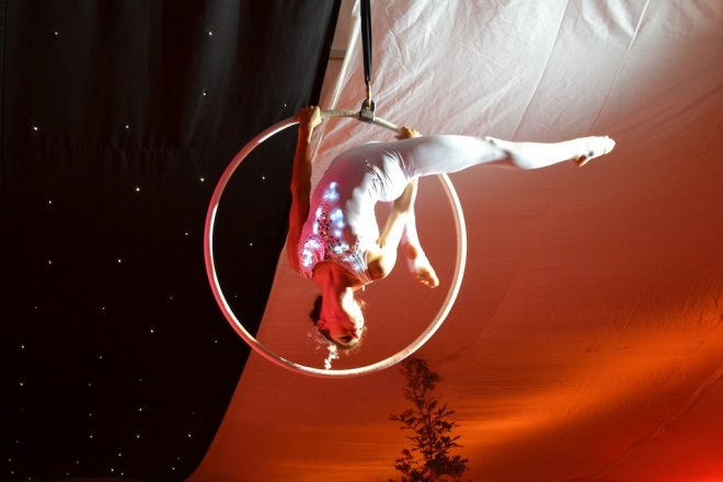 Promo Aerial Hoop Displays Circus Performer London