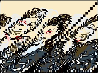 Promo Festive Follies Vintage Christmas Trio London