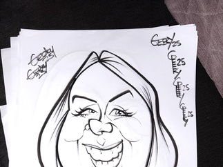 Promo Geeky Caricatures Caricaturist South Lanarkshire