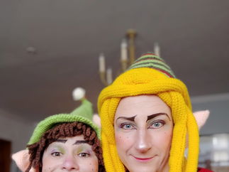 Promo The Knitted Elves Christmas Walkabout Act London