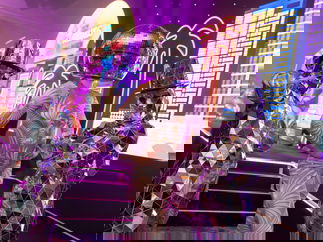 Promo Dazzling Disco Ball Heads Dancer Staffordshire