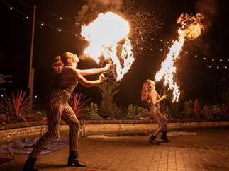 Promo Fiyre Circus Collective Stilt and Fire Performer Staffordshire