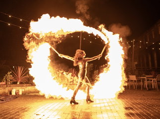 Promo Fiyre Circus Collective Stilt and Fire Performer Staffordshire