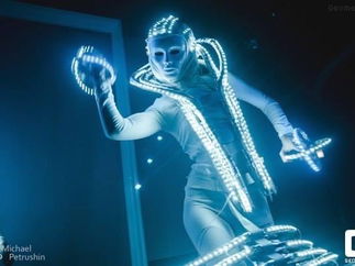 Promo Mysterious WHITE LED show LED Dance Show Hertfordshire