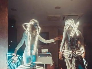 Promo Mysterious WHITE LED show LED Dance Show Hertfordshire