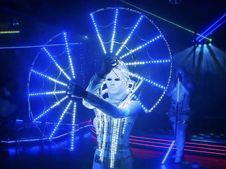 Promo Mysterious WHITE LED show LED Dance Show Hertfordshire