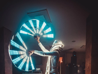 Promo Mysterious WHITE LED show LED Dance Show Hertfordshire