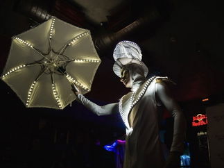 Promo Mysterious WHITE LED show LED Dance Show Hertfordshire