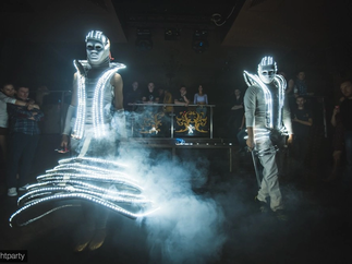 Promo Mysterious WHITE LED show LED Dance Show Hertfordshire